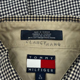 Tommy Hilfiger Checked Shirt - Large Black & White Cotton