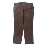 Carhartt Carpenter Trousers - 35W 31L Brown Cotton