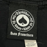 San Francisco Thrasher Graphic T-Shirt - Medium Black Cotton