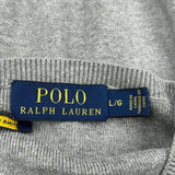 Polo By Ralph Lauren Sweater - Large Gray Cotton