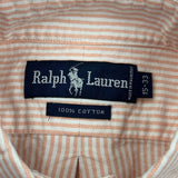Ralph Lauren Striped Shirt - Medium Red Cotton