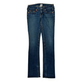 True Religion Contrast Stitch Jeans - 29W US 4 Dark Wash Cotton