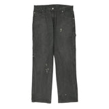 Dickies Carpenter Trousers - 34W 31L Black Cotton