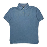 Tommy Hilfiger Polo Shirt - Medium Blue Cotton