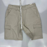 Wrangler Cargo Shorts - 34W 9L Beige Cotton
