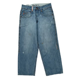 Embroidered Back Pockets Pepe Jeans Jeans - 32W 30L Light Wash Denim