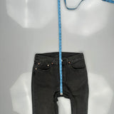 501 Levis Jeans - 32W 30L Grey Cotton