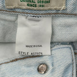 Made In USA Guess Denim Shorts - 29W UK 12 Light Wash Denim