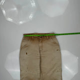 Carhartt Double Knee Dungarees - 32W 30L Beige Cotton