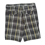 Levis Checked Shorts - 38W 10L White Cotton