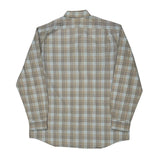 Lacoste Checked Shirt - XL Blue Cotton