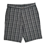 Dickies Checked Cargo Shorts - 36W 12L Gray Cotton Blend