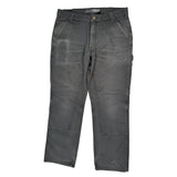 Carhartt Carpenter Trousers - 34W 32L Grey Cotton