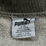Puma 1/4 Zip - Large Brown Polyester Blend