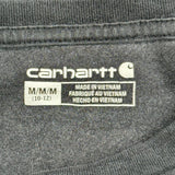 Age 10-12 Carhartt Long Sleeve T-Shirt - Medium Black Cotton