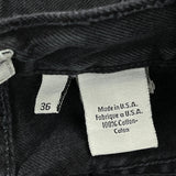 Calvin Klein Jeans Denim Shorts - 36W 10L Black Cotton