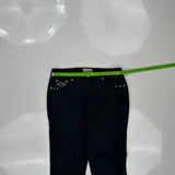 Earl Jean Studded Jeans - 28W UK 8 Black Cotton