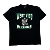 West Vigo Vikings Fruit Of The Loom Single Stitch T-Shirt - XL Black Cotton Blend