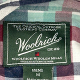 Woolrich Checked Short Sleeve Shirt - Medium Multicoloured Cotton