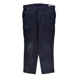 Carhartt Cargo Trousers - 38W 31L Navy Cotton