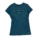 Motorcycles Harley Davidson T-Shirt - 2XL Blue Cotton