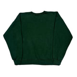 90S Blank Russell Athletic Sweatshirt - XL Green Cotton