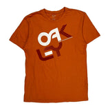 Thermonuclear Protection Oakley Slim Fit T-Shirt - Large Orange Cotton
