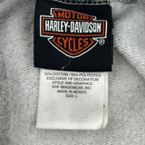 Appleton, Wi Harley Davidson Graphic Hoodie - Large Gray Cotton Blend
