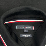 Tommy Hilfiger Slim Fit Polo Shirt - Large Black Cotton