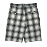 Calvin Klein Checked Shorts - 34W 10L Black & White Cotton