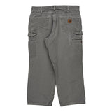Carhartt Double Knee Carpenter Trousers - 34W 30L Grey Cotton