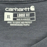 Carhartt Long Sleeve T-Shirt - XL Grey Cotton