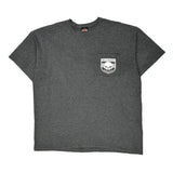 Riverside Harley Davidson Graphic T-Shirt - 2XL Gray Cotton Blend