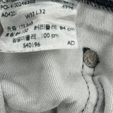 501 Levis Jeans - 33W 32L Grey Cotton