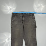 Carhartt Carpenter Trousers - 32W 30L Grey Cotton