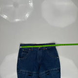 Reliq Cargo Pants - 32W 31L Blue Cotton