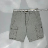 Levis Cargo Shorts - 34W 11L Grey Cotton