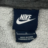 Nike Hoodie - Large Gray Cotton Blend