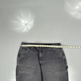 Carhartt Double Knee Carpenter Trousers - 36W 31L Grey Cotton