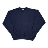 90S Blank Hanes Sweatshirt - 2XL Navy Cotton