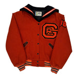 1988 College Trophy Jackets Varsity Jacket - Medium Red Wool