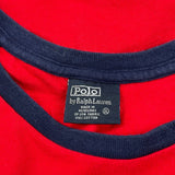 Polo By Ralph Lauren Raglan T-Shirt - XL Red Cotton
