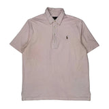Ralph Lauren Polo Shirt - Large Pink Cotton
