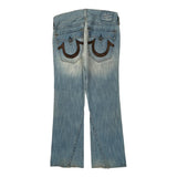 True Religion Boot Cut Jeans - 34W 31L Light Wash Cotton