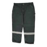 Carhartt Cargo Trousers - 40W 30L Black Cotton