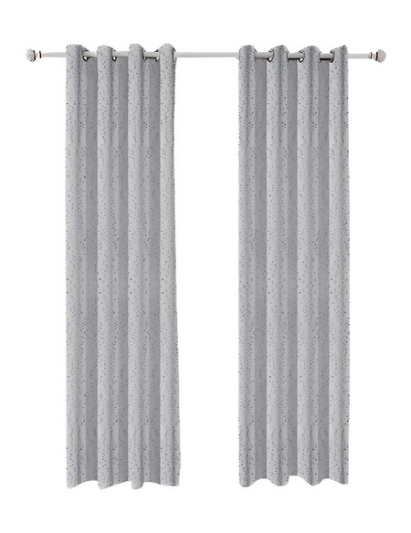 Anydrape Grey Luxury Retro Curtains – Modern Textured Drapes for Living Room, Bedroom & Dining Decor