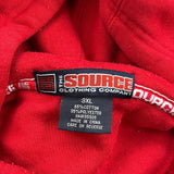 Sneaker Print Source Graphic Hoodie - 3XL Red Cotton Blend