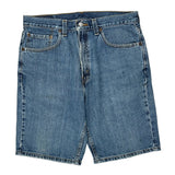 Levis Denim Shorts - 33W 10L Blue Cotton