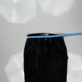 Carhartt Carpenter Trousers - 30W 32L Black Cotton