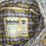Timberland Checked Shirt - Large Gray Cotton